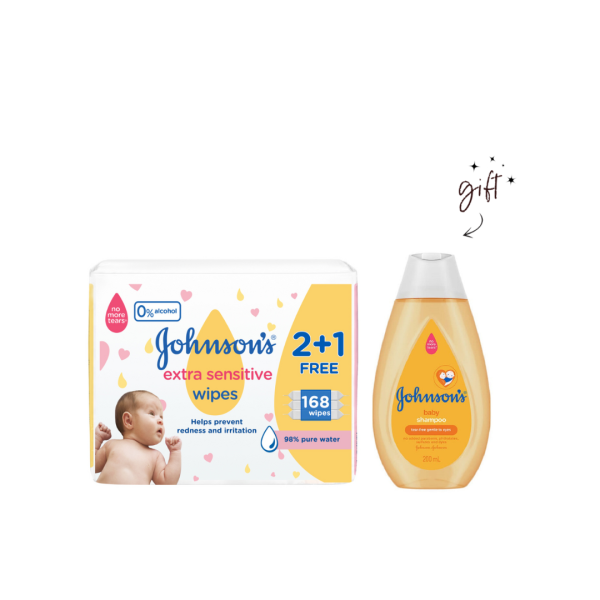 Johnson s Baby Wipes + Shampoo Gift Online