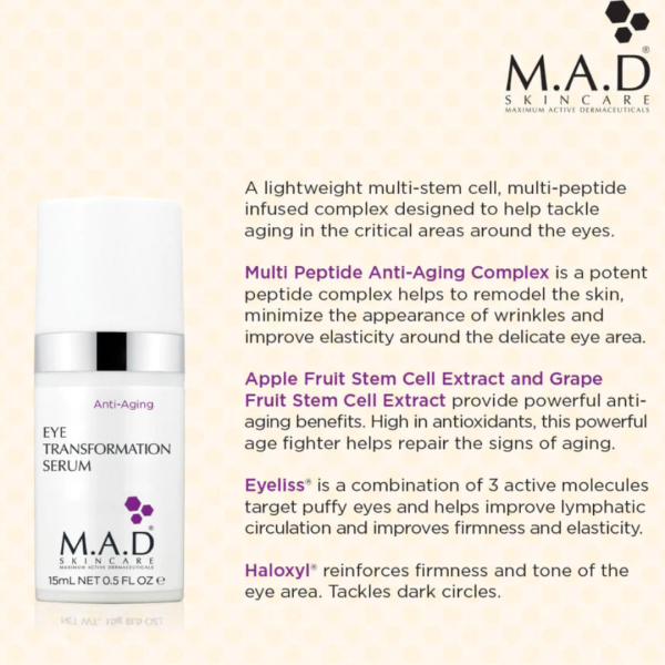 M.A.D Skincare Eye Transformation Serum 15 ml Discount - Image 2